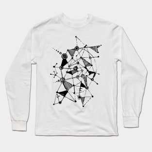 Abstract doodle line Long Sleeve T-Shirt